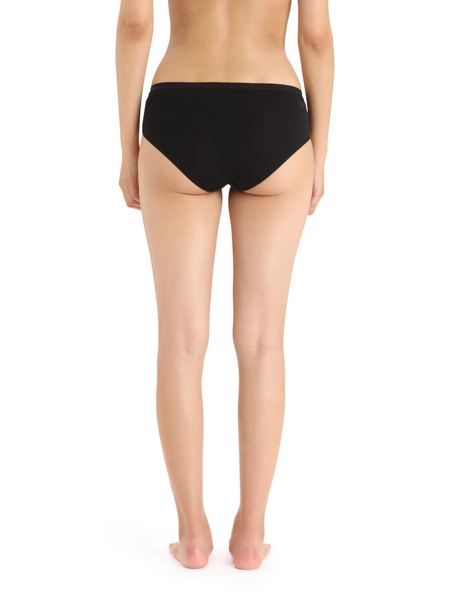 Icebreaker Merino Siren Hipkini Briefs Naisten Alusvaatteet Mustat | FI 1729EBCX